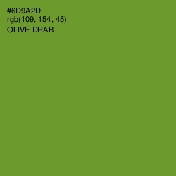 #6D9A2D - Olive Drab Color Image